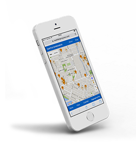 Seattle in Progress on a mobile device