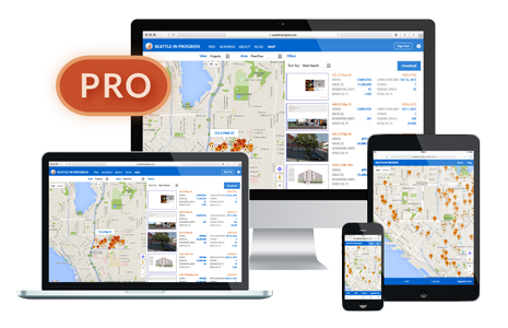 Seattle in Progress application running on many devices