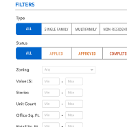 Example of filter tools